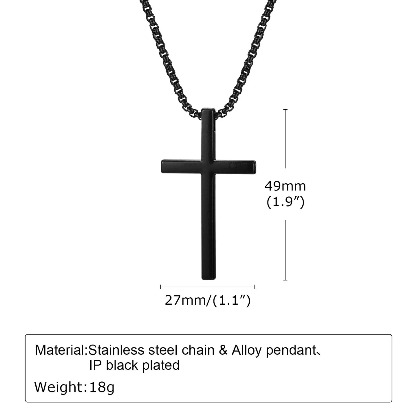 HydroX FaithSteel™ Cross Necklace