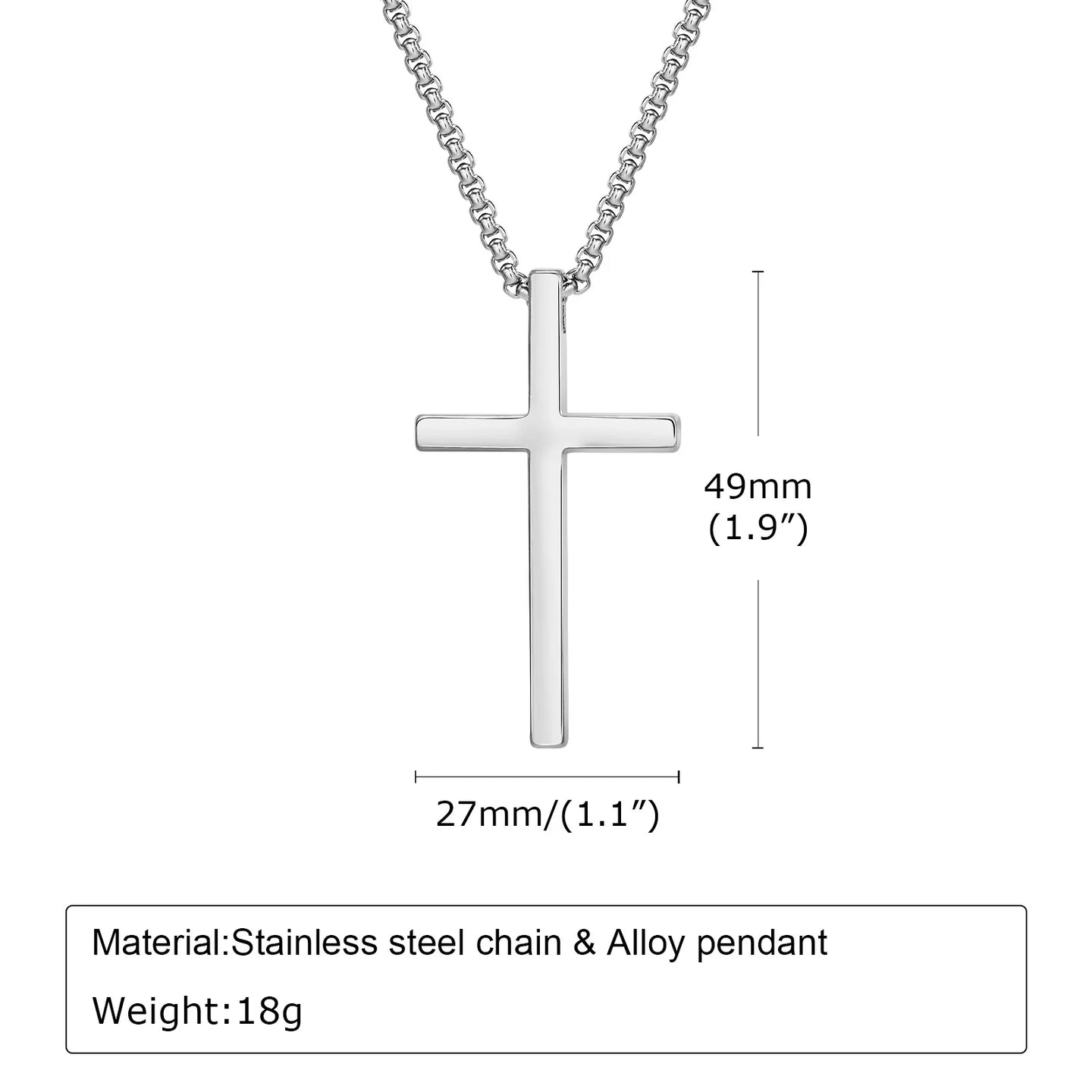 HydroX FaithSteel™ Cross Necklace